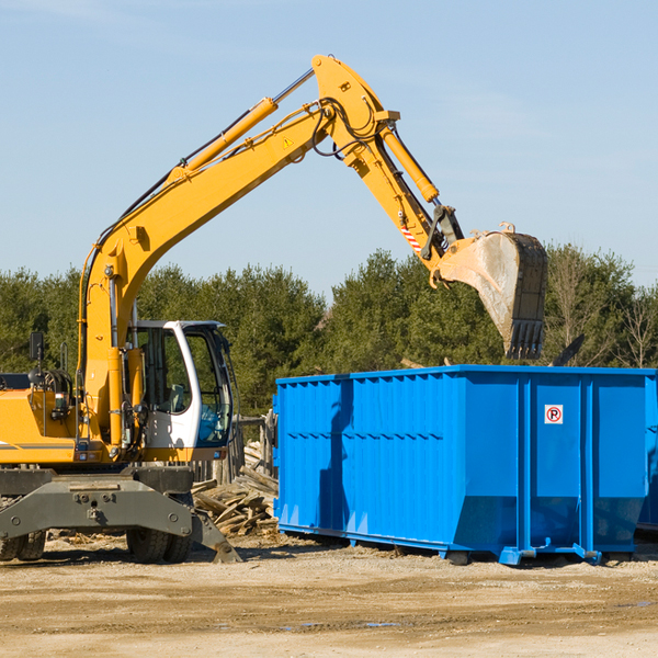 are there any restrictions on where a residential dumpster can be placed in Florence